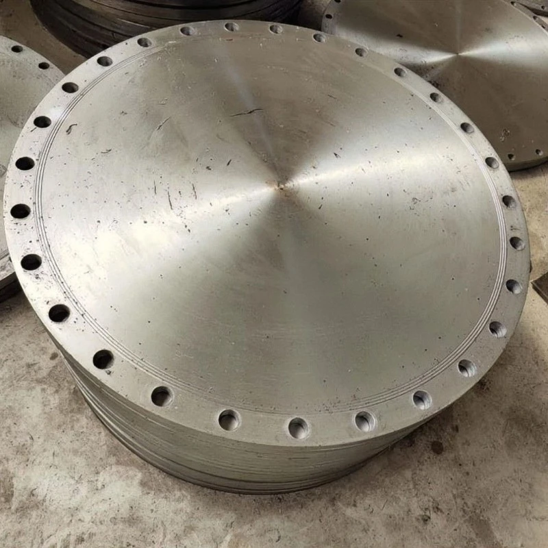 Integral pipe plate flange