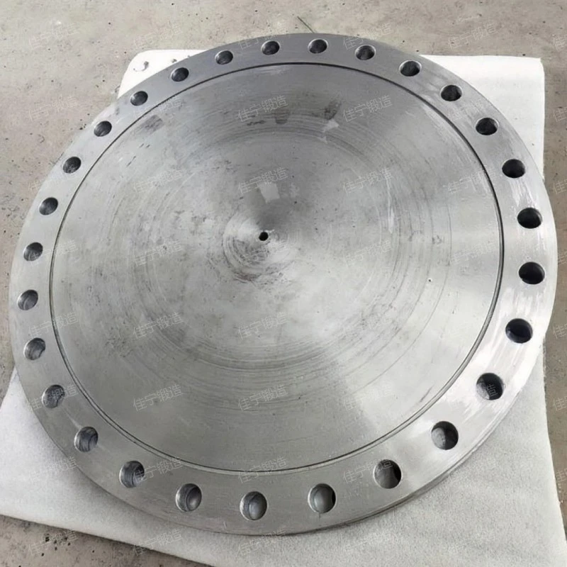 Concave convex blind flange